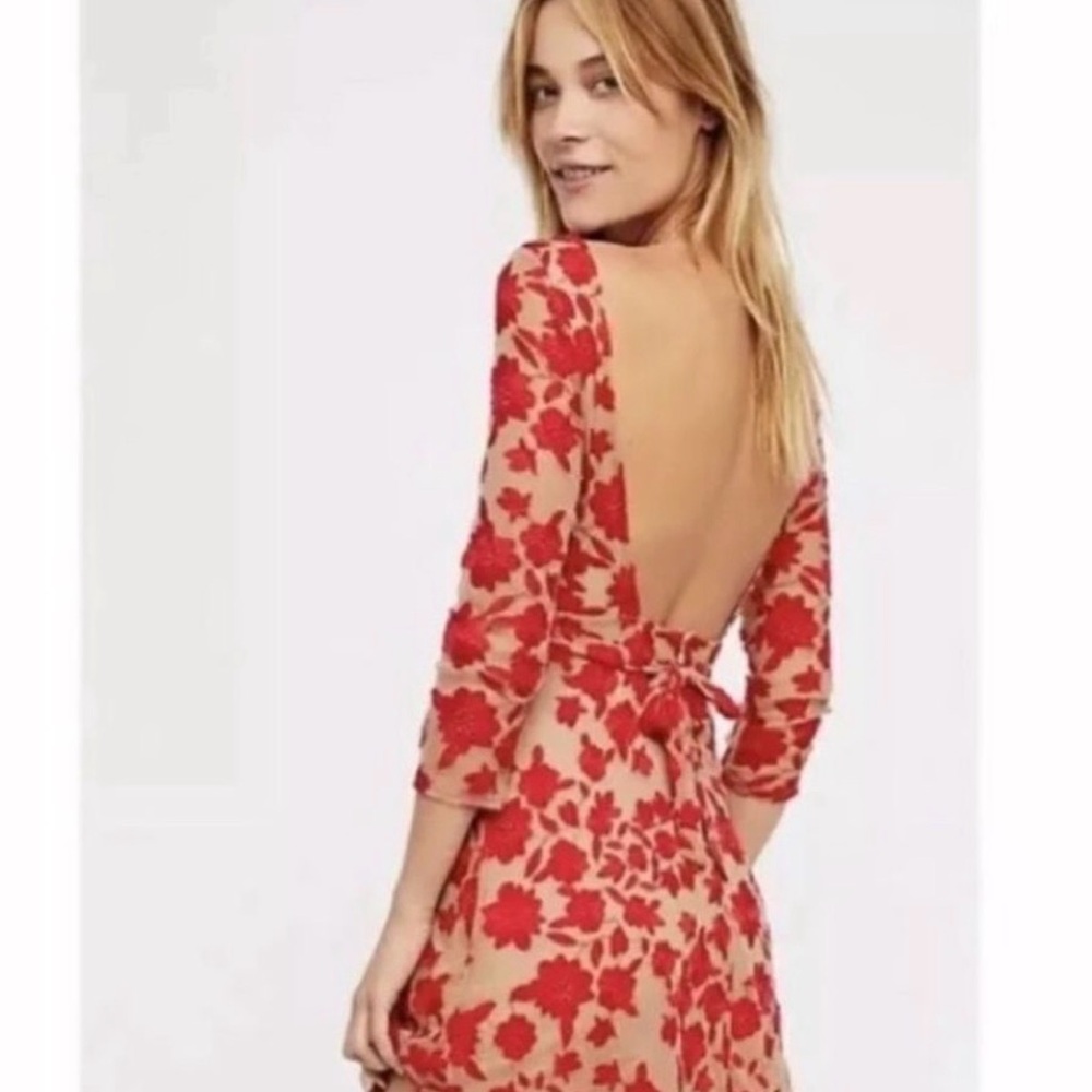 For Love and Lemons Temecula Bow Back
Mini Dress XS